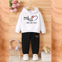 MD Life-Line Kids Hoodie Style 2-Pcs Winter Tracksuit. KWTS-01