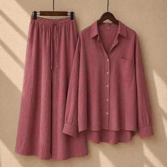 Alenza Western Shirt Style 2-Pcs Stiched Co-Ord Set. V2