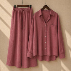Alenza Western Shirt Style 2-Pcs Stiched Co-Ord Set. V2