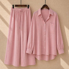 Alenza Western Shirt Style 2-Pcs Stiched Co-Ord Set. V2