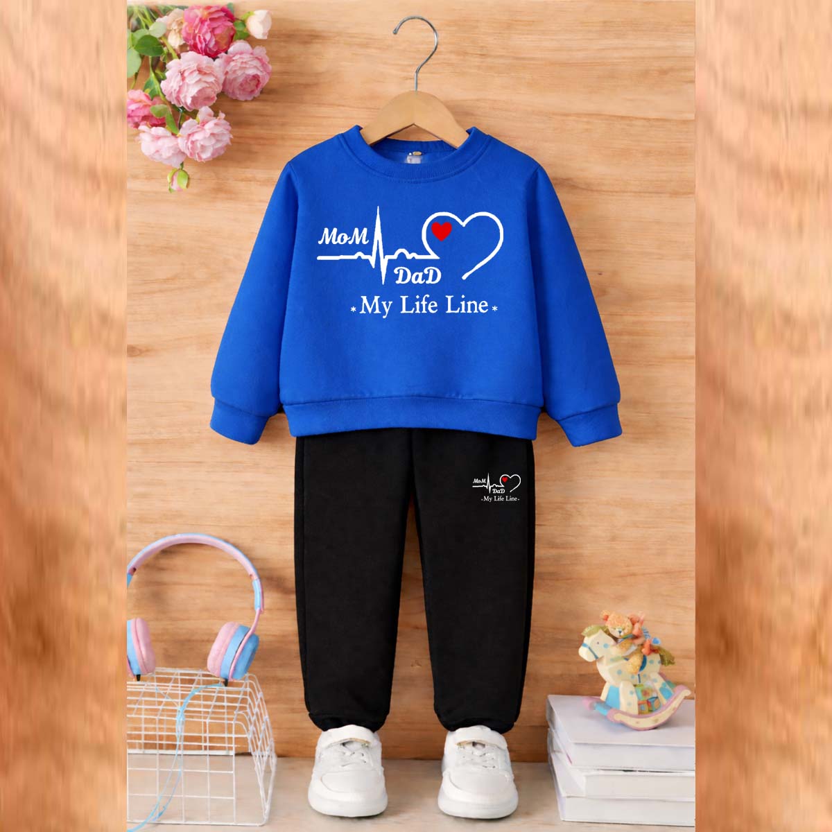 MD Life-Line Kids Sweat Style 2-Pcs Winter Tracksuit. KWTS-02