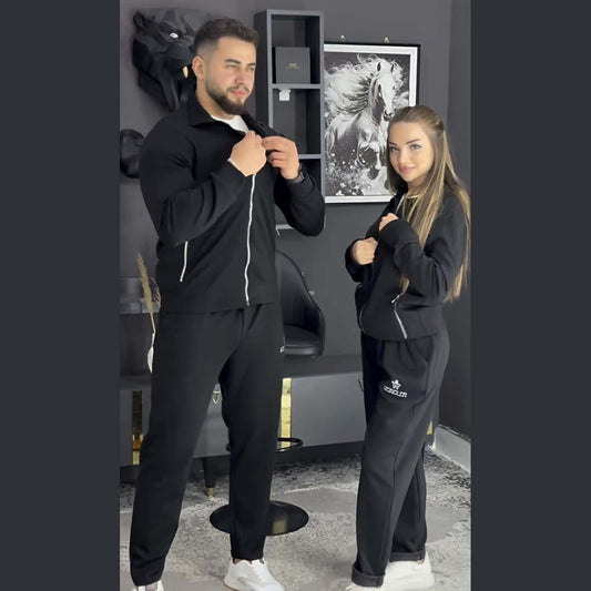 Bundle Of 2 Couple Jacket Style Simple 2-Pcs Winter Tracksuit's. D-25