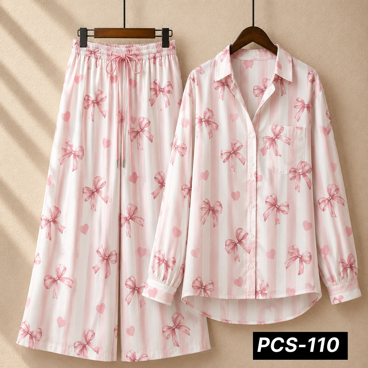 Alenza Crepe Printed Western Shirt Style 2-Pcs Stiched Co-Ord Set. PCS-110