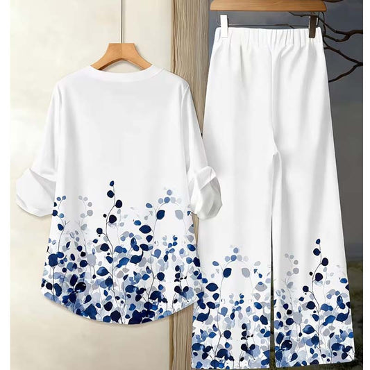 Binara Printed Western Shirt Style 2-Pcs Stiched Co-Ord Set. PCS-05