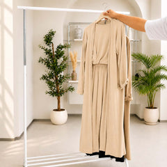 Long Gown Style 3-Pcs Summer Co-Ord Suit. WSTS-11