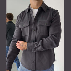 4-Pocket Button Jacket Style Overshirt For Winter's. MWJ-401 V4