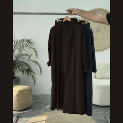 Long Gown Style 3-Pcs Winter Co-Ord Suit. WWTS-13