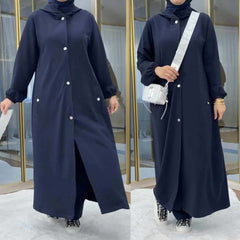 Long Button Hoodie Style 2-Pcs Winter Co-Ord Set. WWTS-18