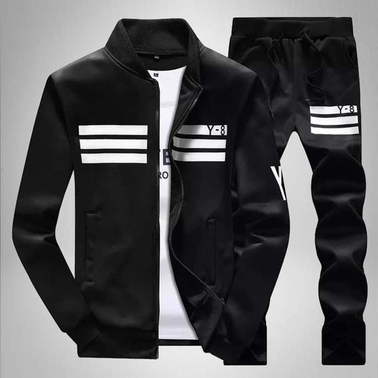 Y8 3-Stripe 2-Pcs Premium Quality Winter Tracksuit.